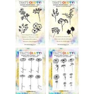 That's Crafty! A5 Stamp Set Bundle - Word Flowers & Wildflowers